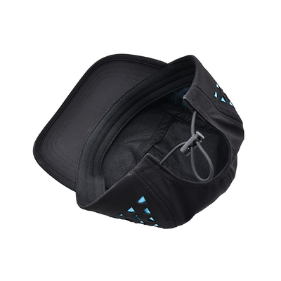 Triangle Shape Laser Cutting Customized 5 Panel Camper Hat With Linning