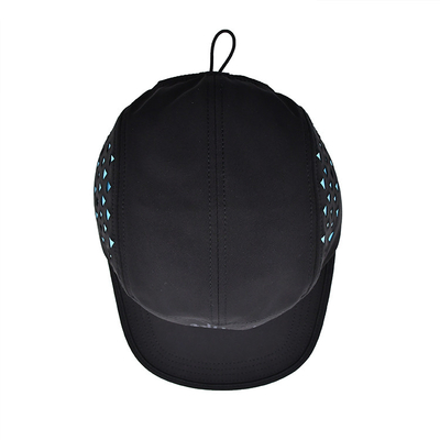 Triangle Shape Laser Cutting Customized 5 Panel Camper Hat With Linning
