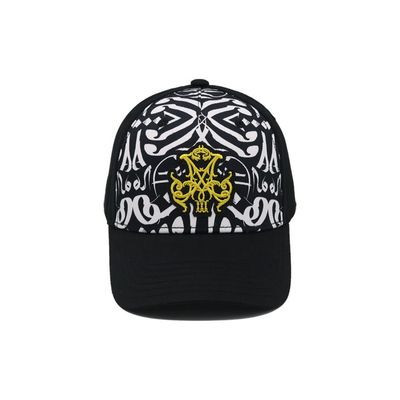 Digital Printing Street Style Adjustable Baseball Cap In Opp Bag