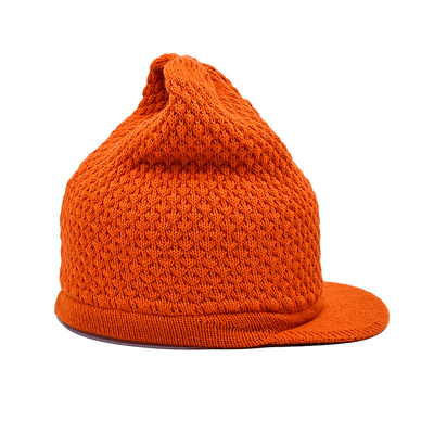 Wool Merino Winter Beanie Hats With Visor Custom