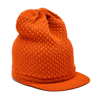 Wool Merino Winter Beanie Hats With Visor Custom