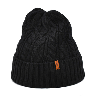 Acrylic Polyester Wool Merino Beanie Hats Common Fabric