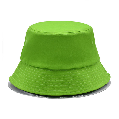 Kids Fisherman Bucket Hat Cotton Veracap Solid Outdoor Flat Top Wide Brim