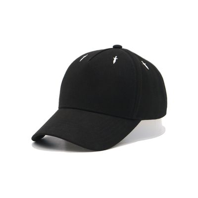 Black Customized Dad Hats Adult Golf Mens 6 Panel Sport Casual Baseball Cap