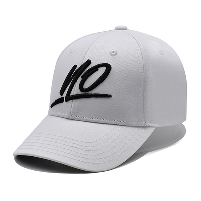 Custom Size Unisex 3D Embroidered Baseball Hat Flat Shape
