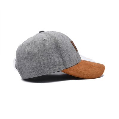 Customizable Embroidered Baseball Caps Cotton Twill Fabric