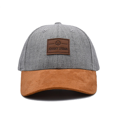 Customizable Embroidered Baseball Caps Cotton Twill Fabric