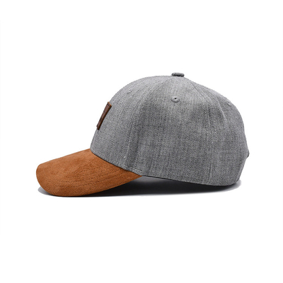 Customizable Embroidered Baseball Caps Cotton Twill Fabric