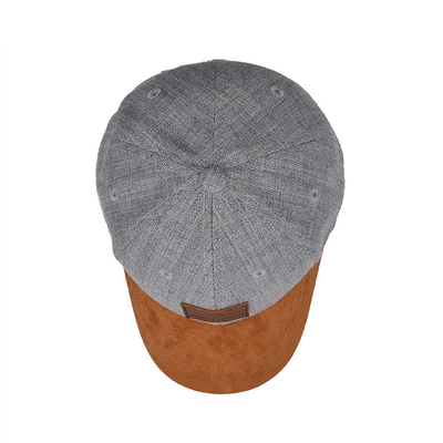 Customizable Embroidered Baseball Caps Cotton Twill Fabric