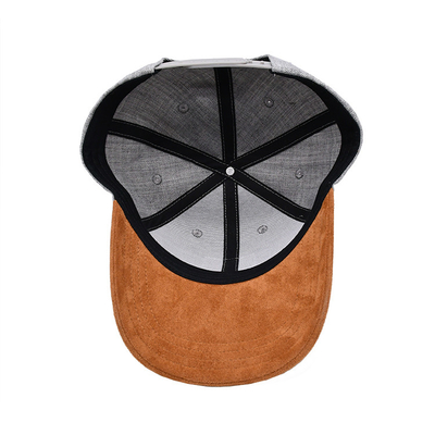 Customizable Embroidered Baseball Caps Cotton Twill Fabric