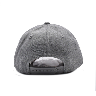 Customizable Embroidered Baseball Caps Cotton Twill Fabric
