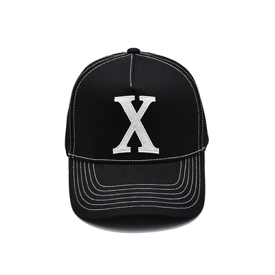 Custom Embroidered Baseball Caps 58-68cm 22.83 - 26.77 Inches Metal Eyelets