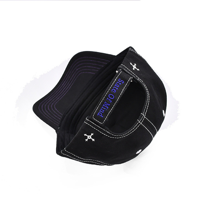 Custom Embroidered Baseball Caps 58-68cm 22.83 - 26.77 Inches Metal Eyelets