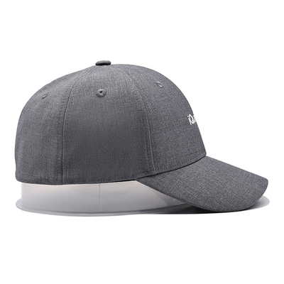 Structured Embroidered Baseball Caps Polyester Nylon Corduory Curved Visor