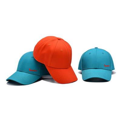 Custom Embroidered Baseball Caps With Curved Flat Closure Metal Plastic Snap