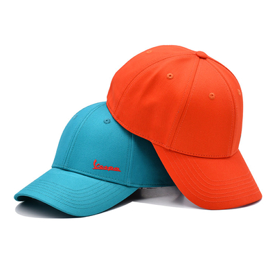 Custom Embroidered Baseball Caps With Curved Flat Closure Metal Plastic Snap