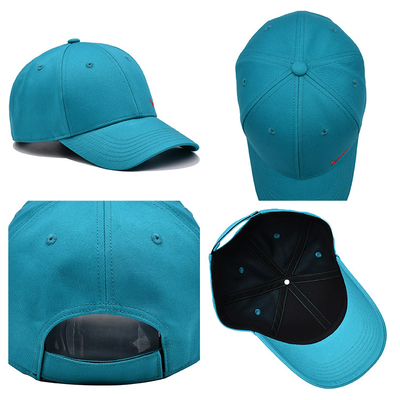 Custom Embroidered Baseball Caps With Curved Flat Closure Metal Plastic Snap