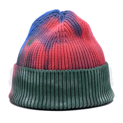 Acrylic Polyester Wool Merino Knit Beanie Hats With Jacquard Pattern