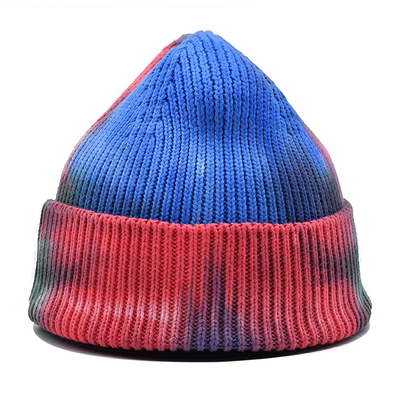 Acrylic Polyester Wool Merino Knit Beanie Hats With Jacquard Pattern