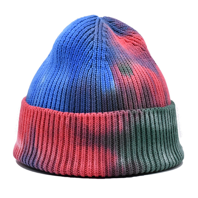 Acrylic Polyester Wool Merino Knit Beanie Hats With Jacquard Pattern