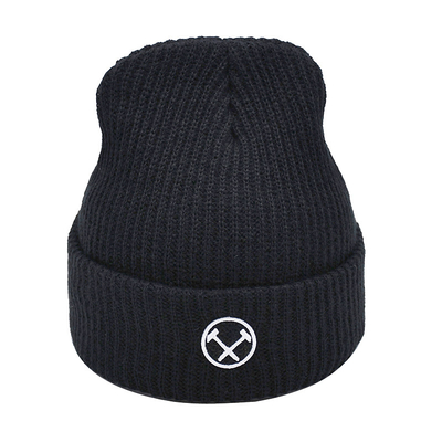 Personalized Custom Knit Beanie Hats Classic Men's Warm Winter Hats