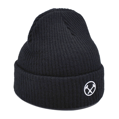 Personalized Custom Knit Beanie Hats Classic Men's Warm Winter Hats