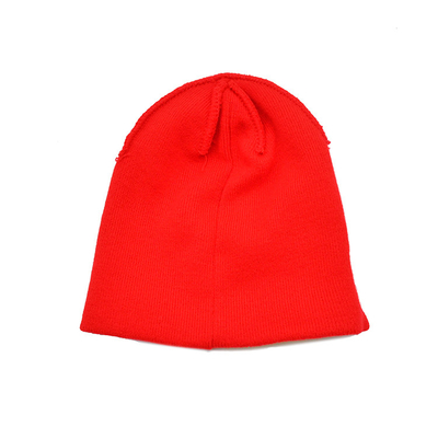 High Quality custom logo Acrylic Skully Beanie Winter Unisex Fisherman Knitted Hats Warm Ribbed Cuff Knit Bea