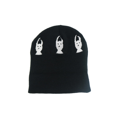 OEM BSCI Unisex Knit Beanie Hats Embroidery Pattern