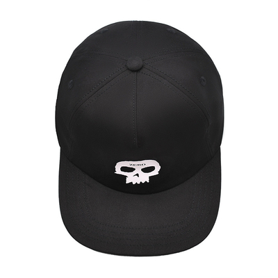 Flat Visor Five-Panel Snapback Cap 6 Eyelets for Ventilation 6 Eyelets