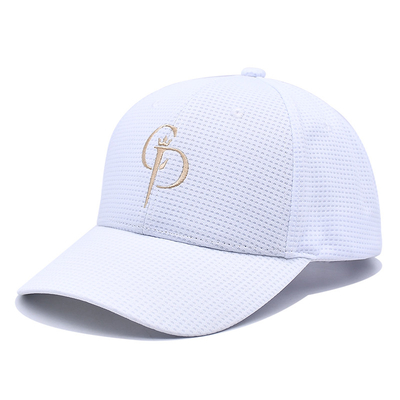 Unstructured 6 Panel Baseball Cap Curved Visor with High Profile Crown