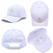 Unstructured 6 Panel Baseball Cap Curved Visor with High Profile Crown