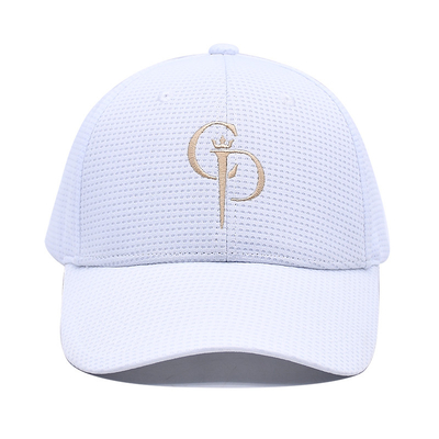 Unstructured 6 Panel Baseball Cap Curved Visor with High Profile Crown