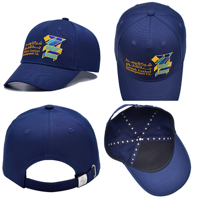 Front Panel Constructed Six-Panel Baseball Cap with Matching Fabric Color Stitching
