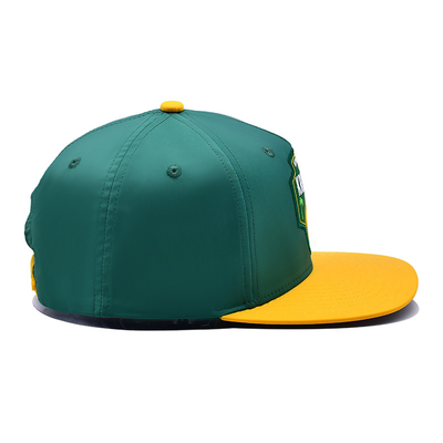 Curved Visor 5 Panel Baseball Cap with Reinforced Seams and Curved Visor