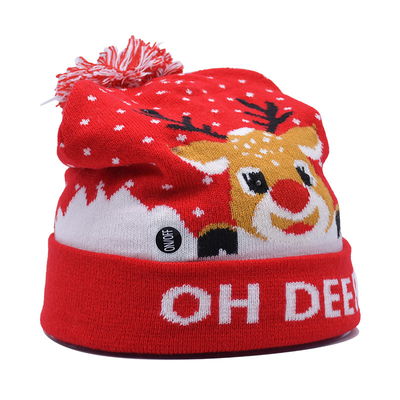 Unisex Winter Beanie Hats With Embroidery Pattern For Cold Season