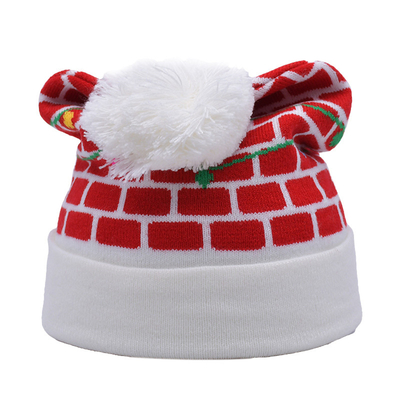 58CM Adults Winter Knit Beanie Hats With Common Fabric Feature