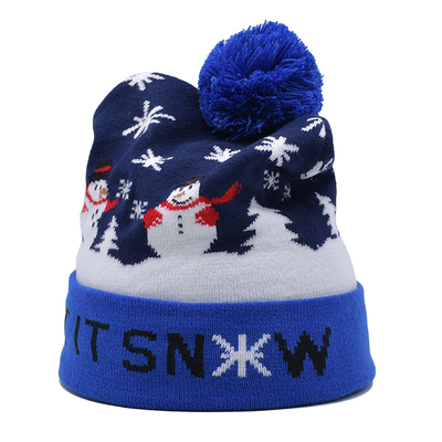 Custom Wool Merino Knit Beanie Hats Casual Occasion For Adults