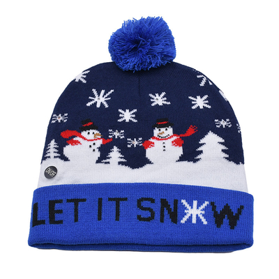 Custom Wool Merino Knit Beanie Hats Casual Occasion For Adults