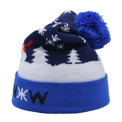Custom Wool Merino Knit Beanie Hats Casual Occasion For Adults