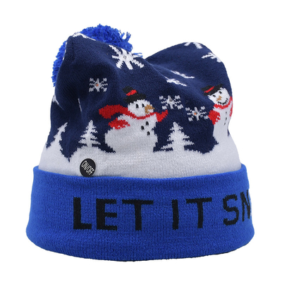 Custom Wool Merino Knit Beanie Hats Casual Occasion For Adults