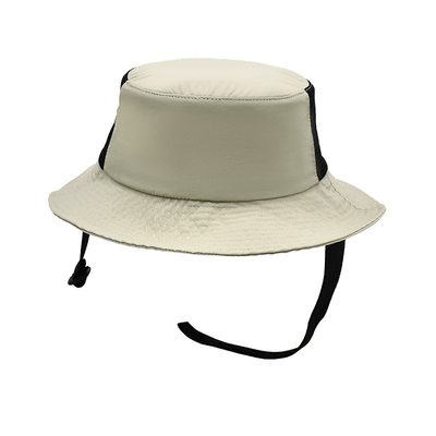 Foldable Big Brim Plain Boonie Hat Cotton Custom Bucket Hats With String