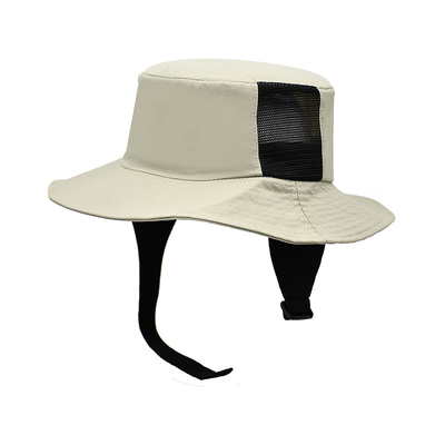 Foldable Big Brim Plain Boonie Hat Cotton Custom Bucket Hats With String