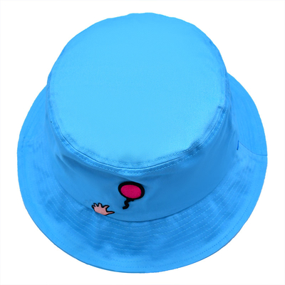 Solid Casual Wide Brim Fisherman Bucket Hat Waterproof 58cm