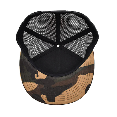 High Quality Hip pop Cap Oem Gorras Embroidered Custom Logo 6 Panel For Men Camouflage Cotton Snapback Caps