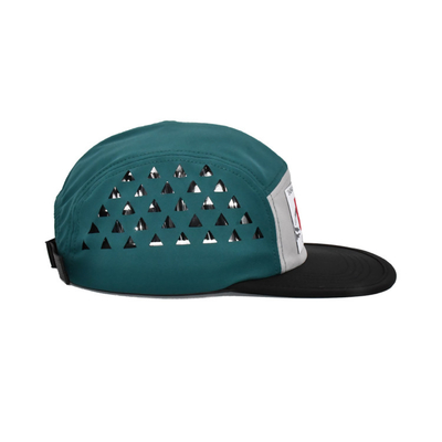 Outdoor Unstructured 5 Panel Camp Cap Laser Cut Holes Waterproof Flat Brim Hat