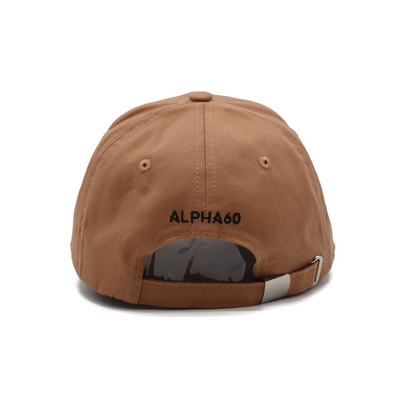 Classic Six Panel Baseball Cap Constructed Wear resistant With Embroidery Logo At Back