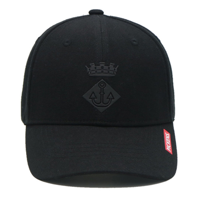 Customizable 6 Panel Baseball Cap With Adjustable Strap Closure