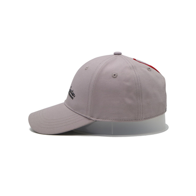 Cotton Six Panel Baseball Cap Reinforced Seams Costom Logo Embroidery