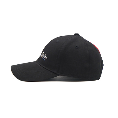 Cotton Sweatband 6 Panel Baseball Cap With Customize Embroidery Logo