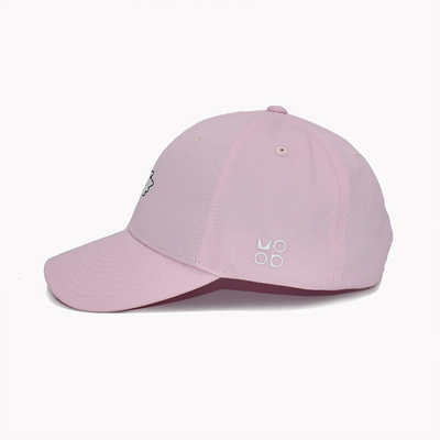 6 Eyelets 6 Panel Baseball Cap With Constructured Front Panel Pink Color